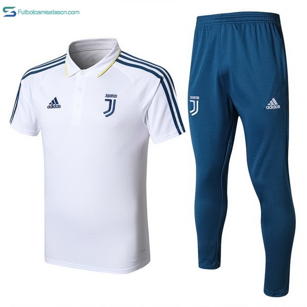 Polo Juventus Conjunto Completo 2017/18 Blanco